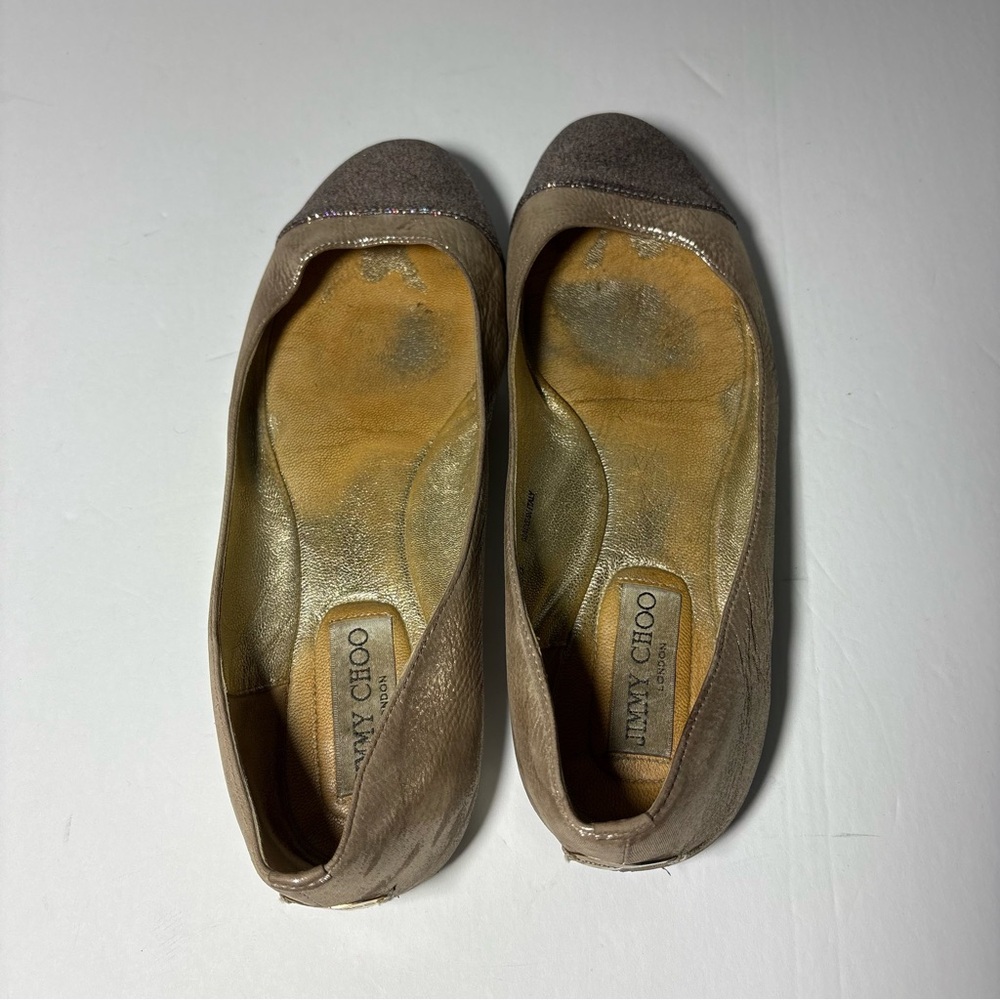 Jimmy Choo Metallic Flats - Picture 12 of 12